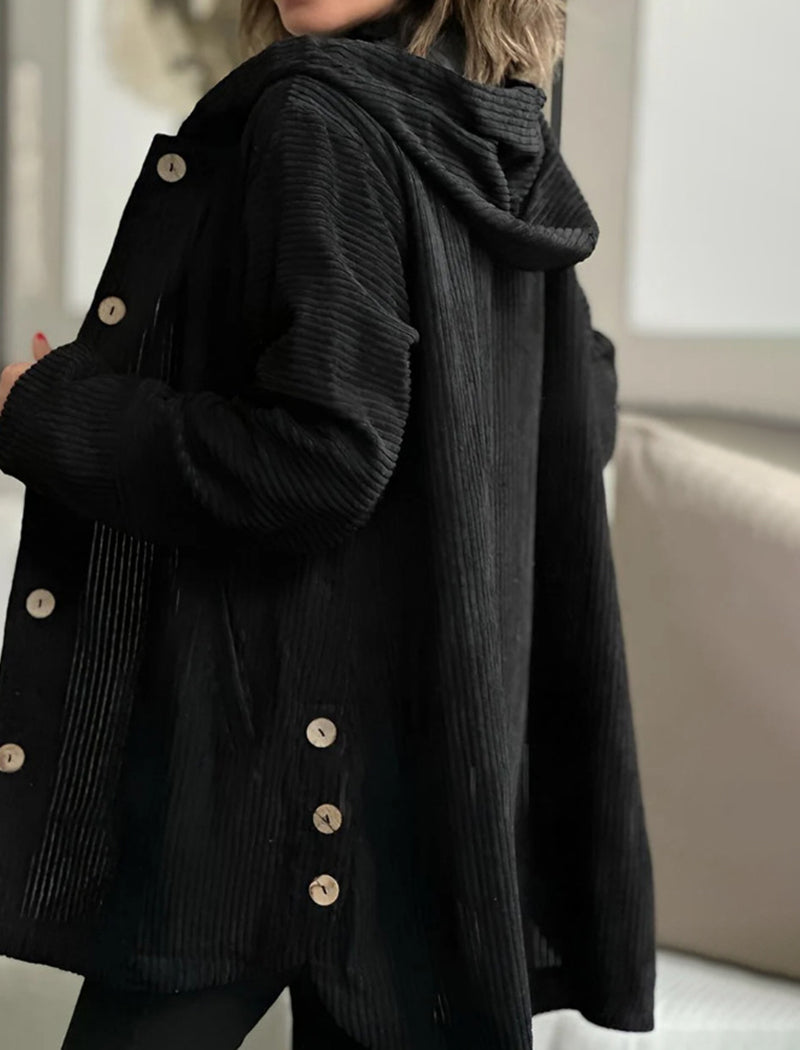 Hooded Corduroy Jacket