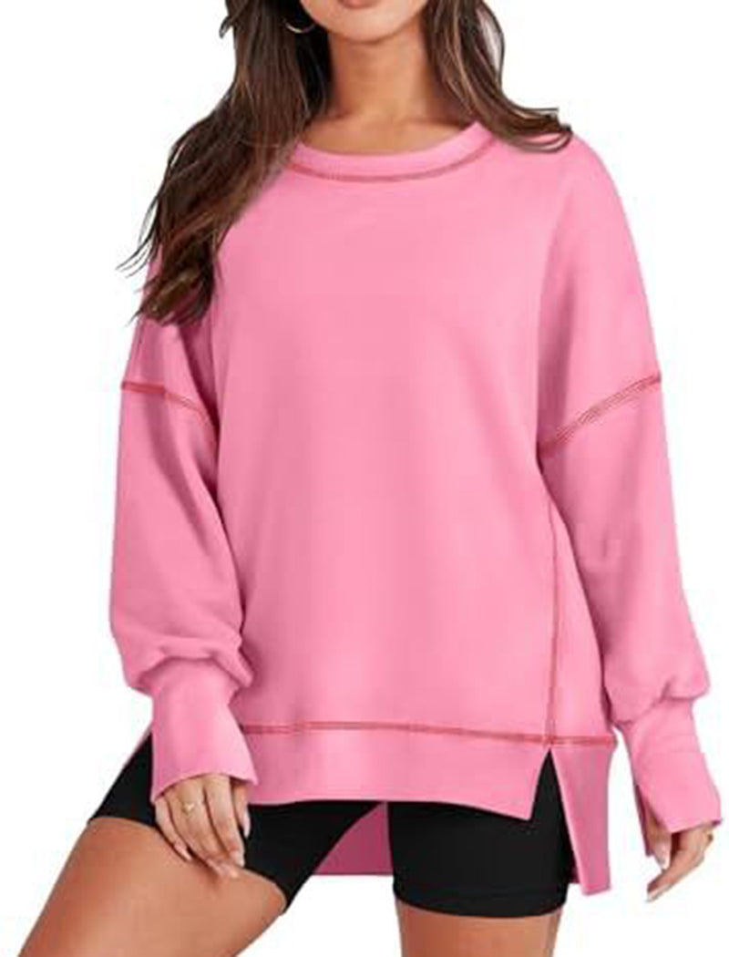 Oversized Seam-Detail Top