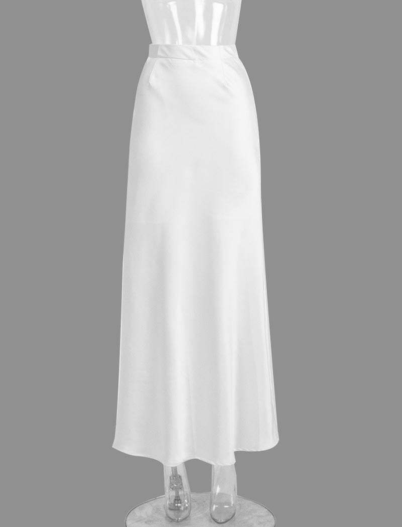 Satin Mermaid Maxi Skirt