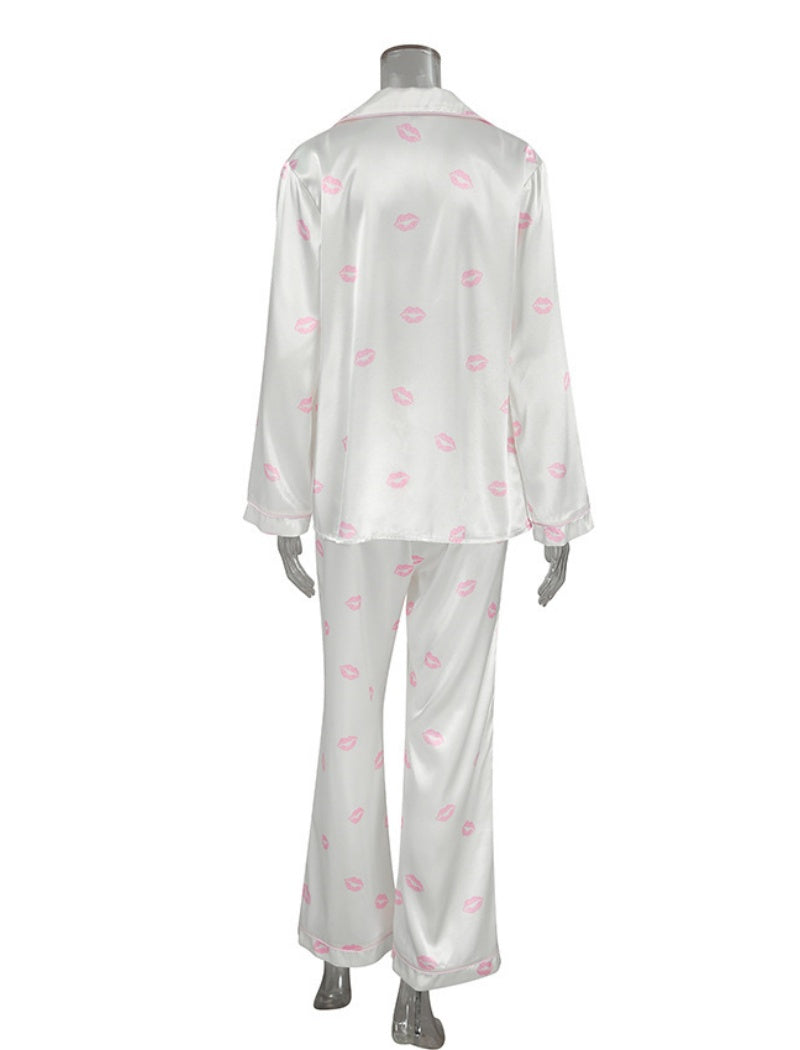 Three-Piece Printed Pajama Set
