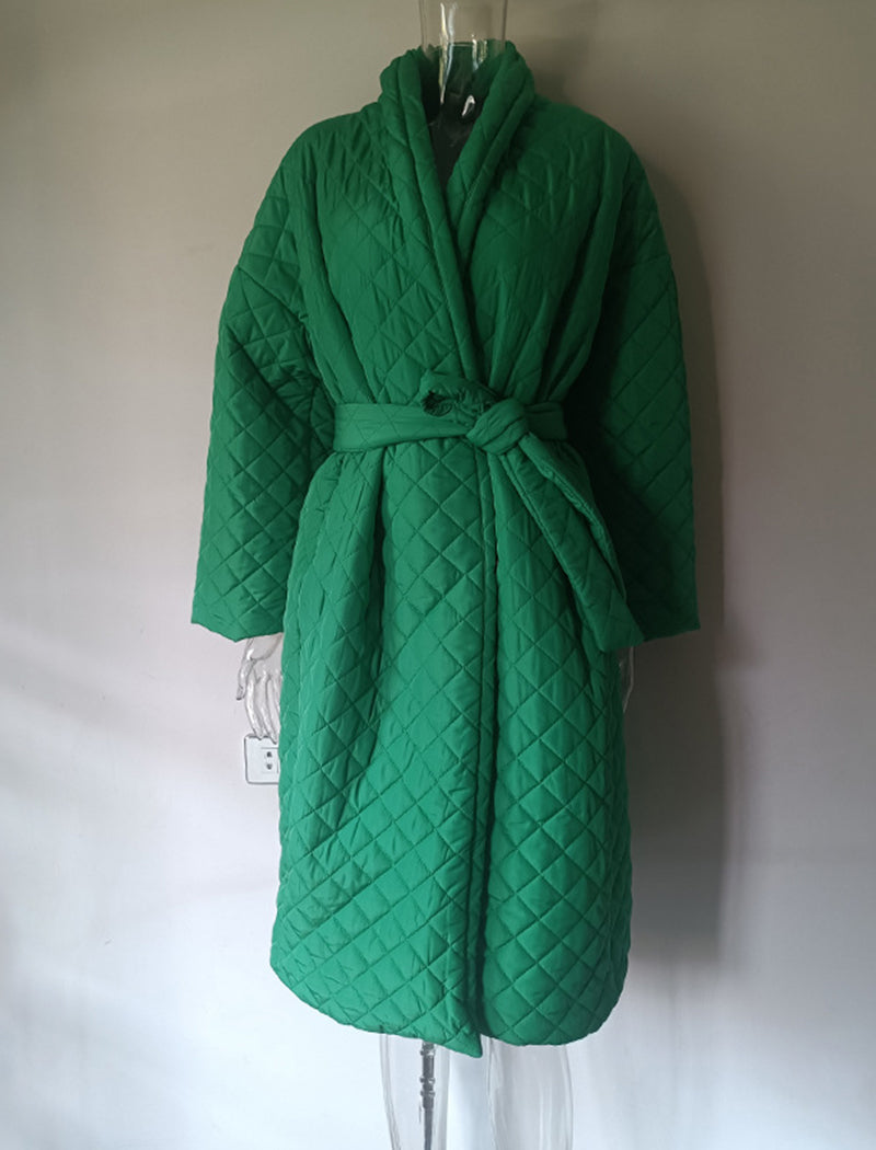 Solid Coat with Belt