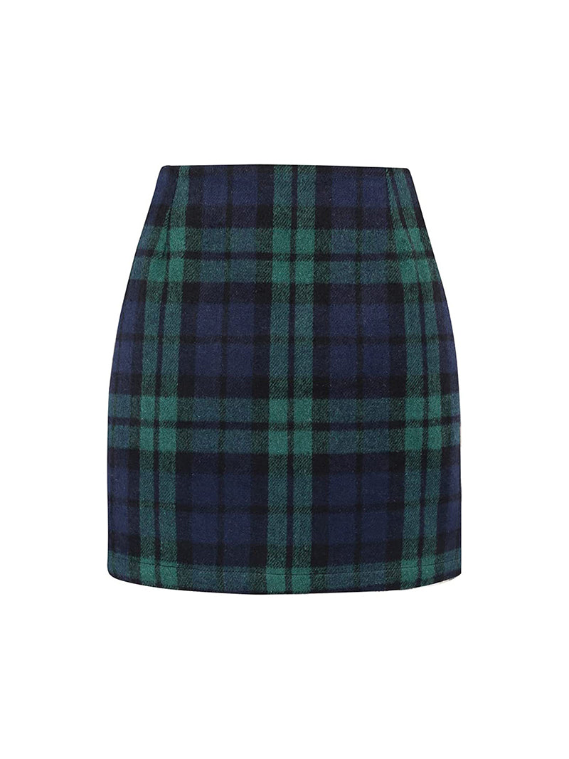 Plaid Mini Skirt