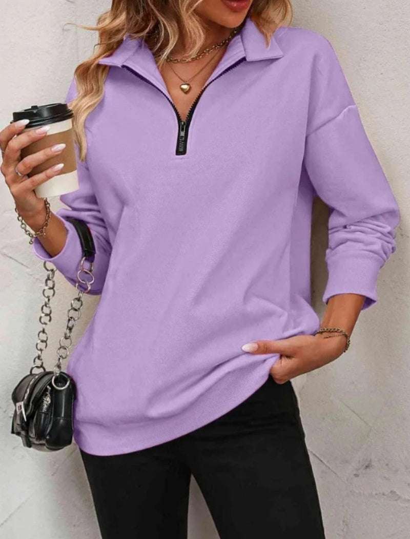 Half-Zip Long Sleeve Pullover