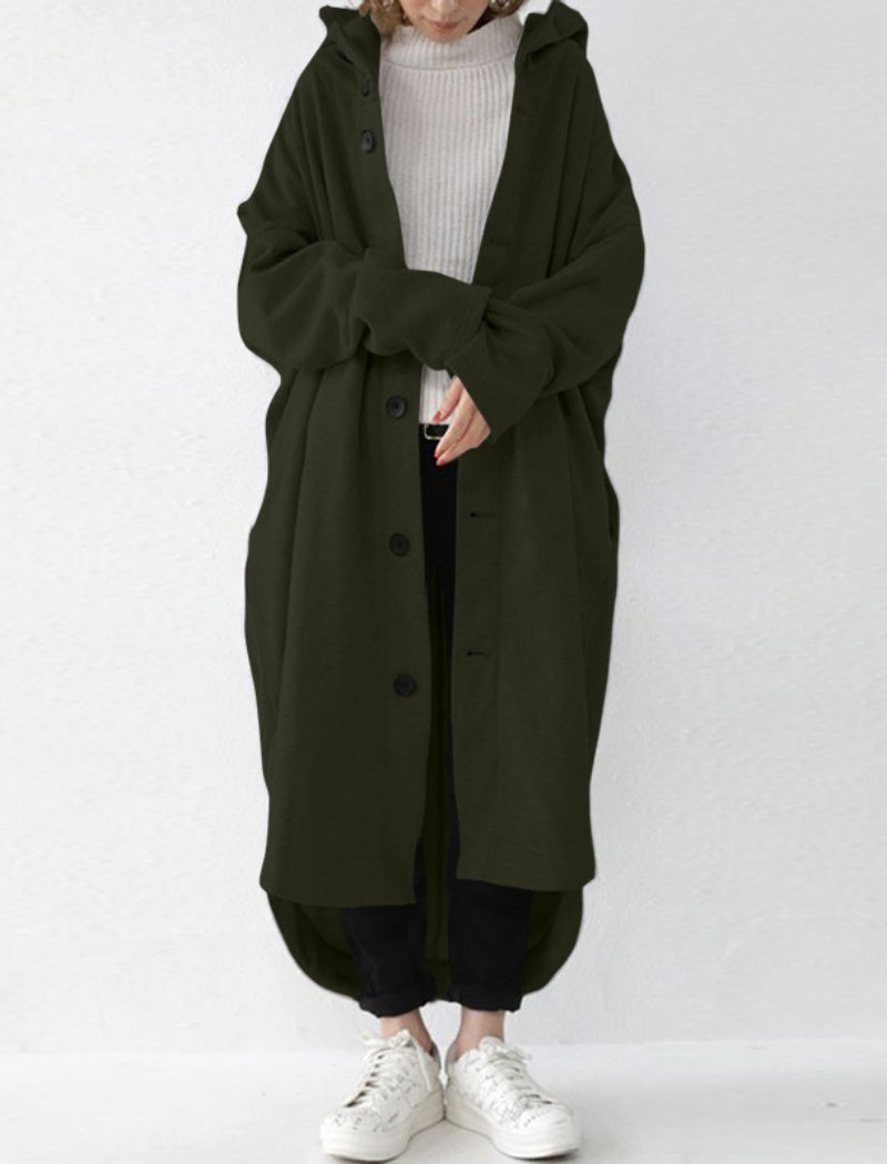 Hooded Mid-Length Coat