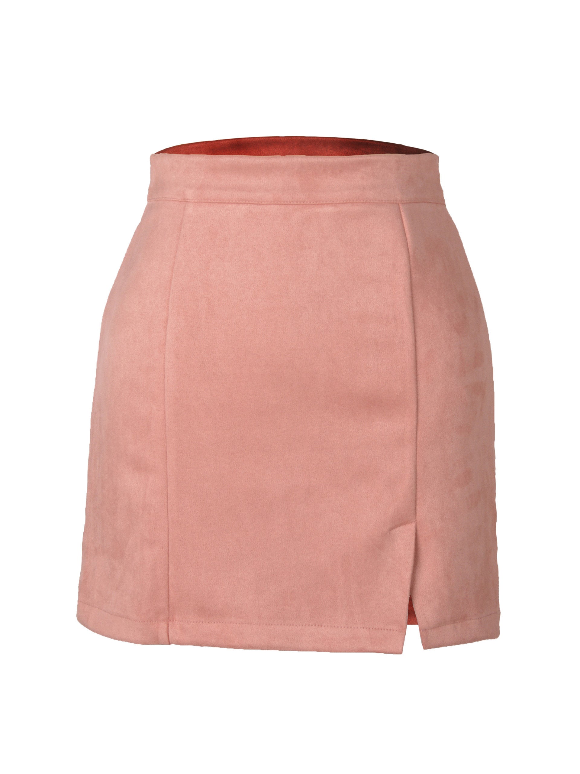 High-Waist Slit Mini Skirt