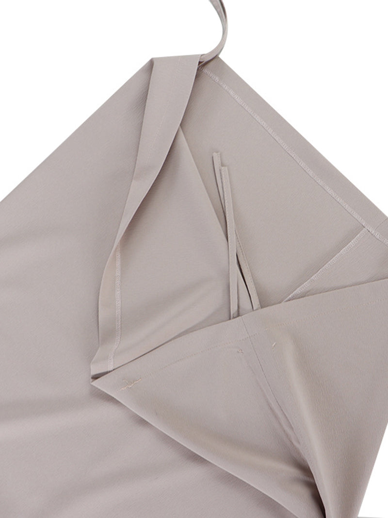 Drawstring Cargo Midi Skirt