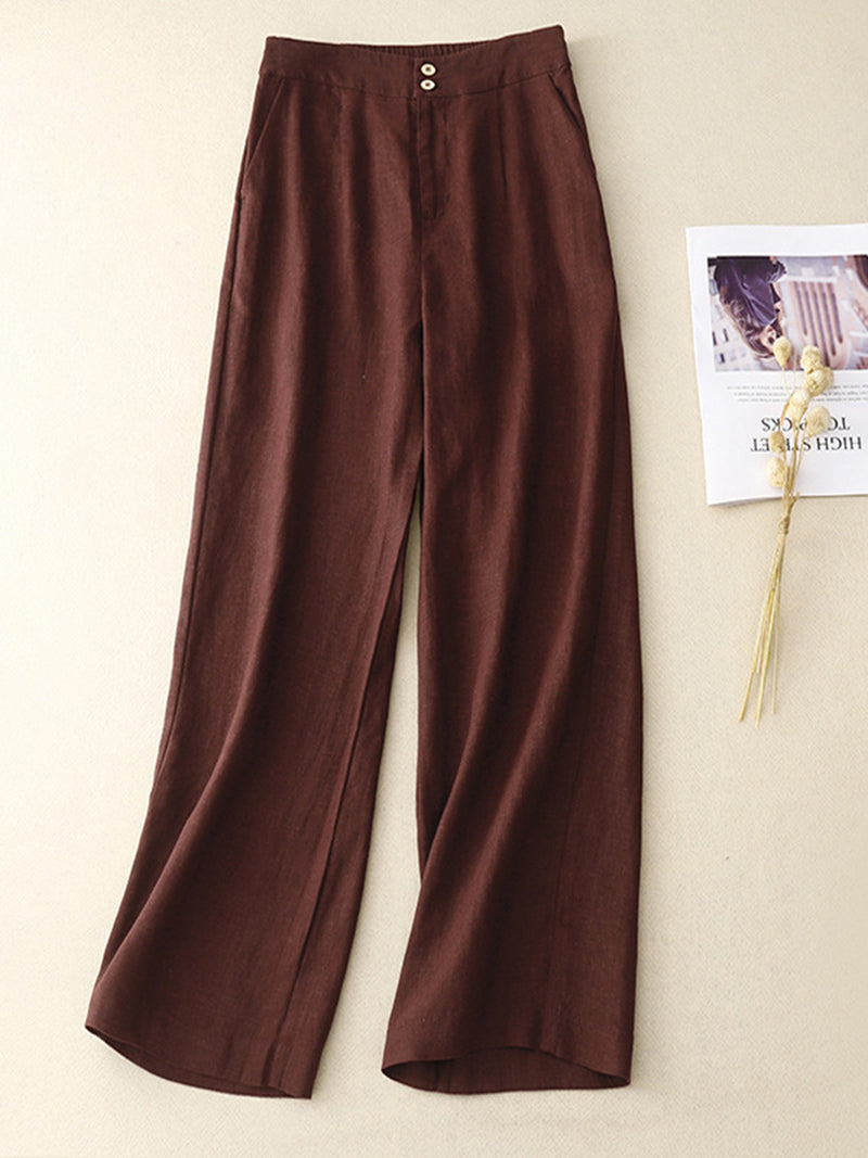 High-Waisted Wide-Leg Pants