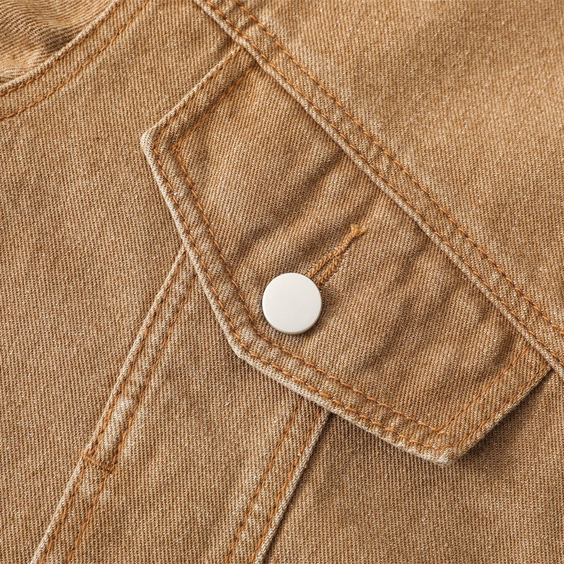 Classic Denim Button-Up Jacket