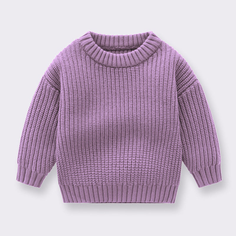 Ribbed Knit Long-Sleeve Sweater Set (Kids)