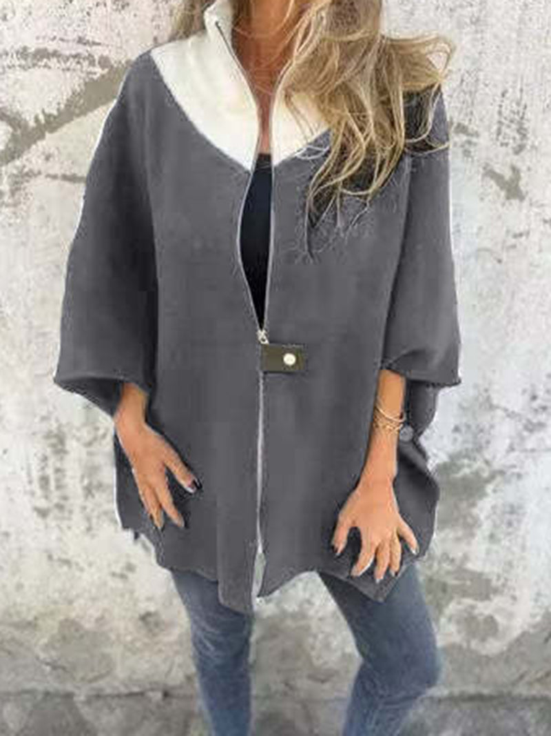 Oversized Zip-Front Jacket