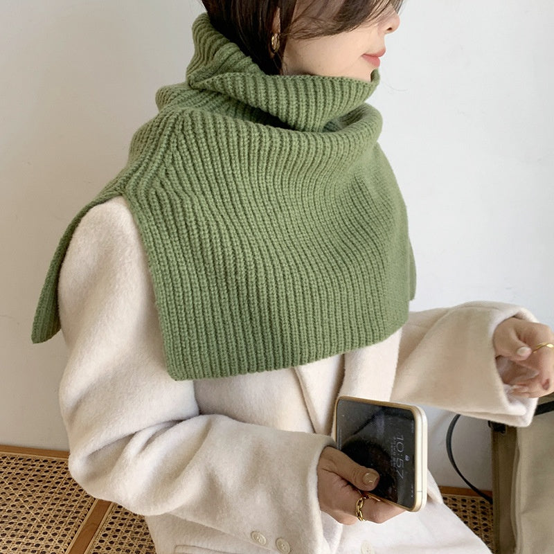 Ribbed Knit Shoulder Warmer