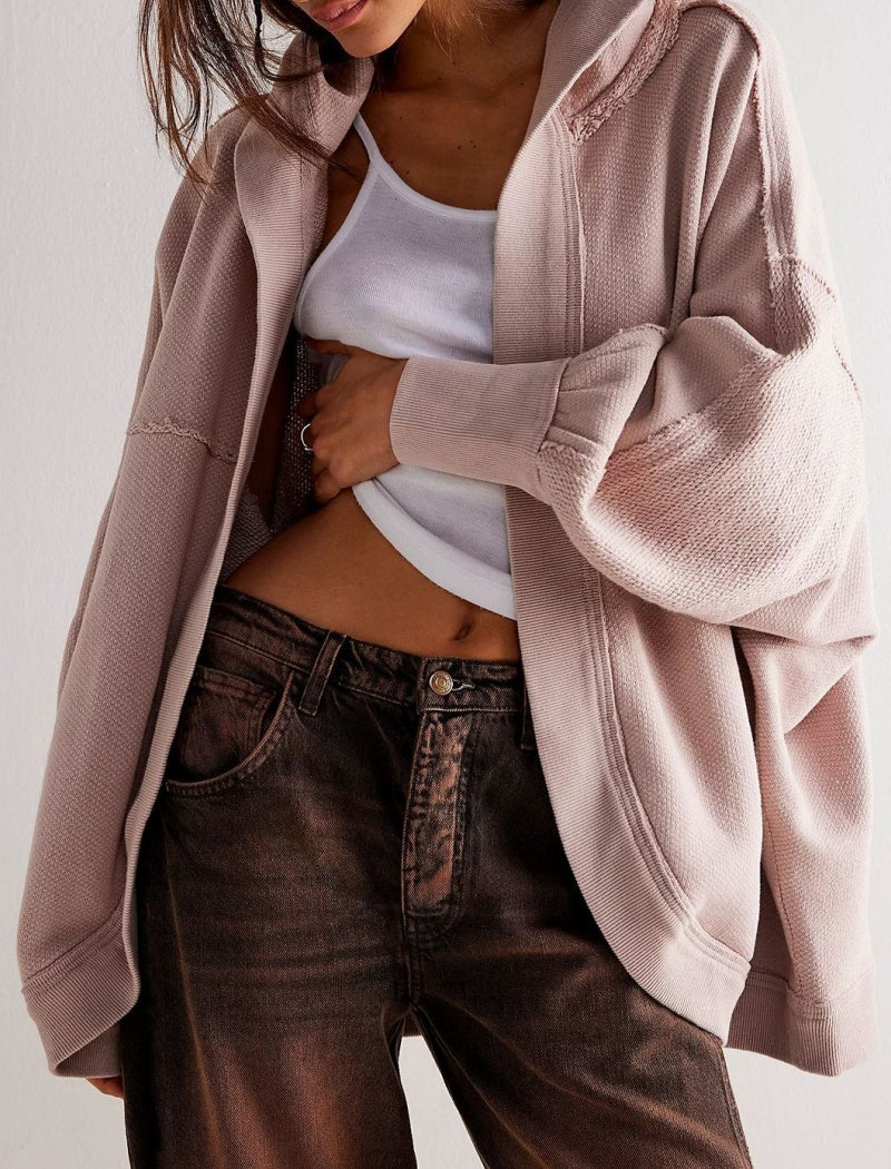 Oversized Batwing Sleeves Hoddie Jacket