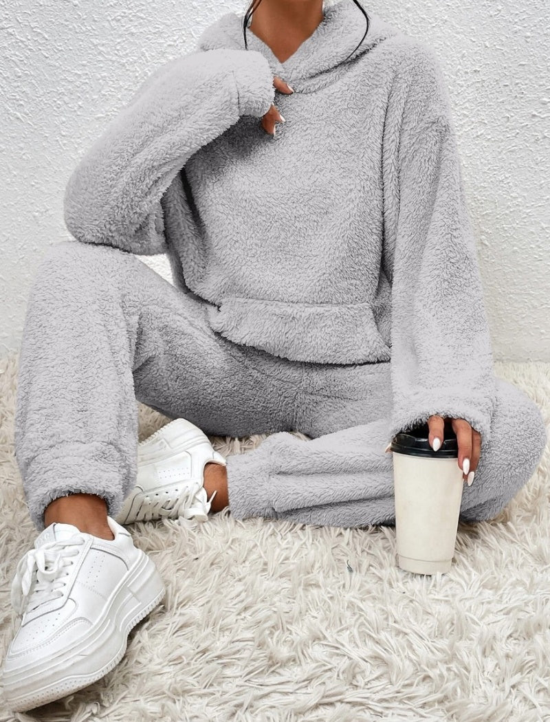 Hooded Long Sleeve Casual Pants Loungewear Set