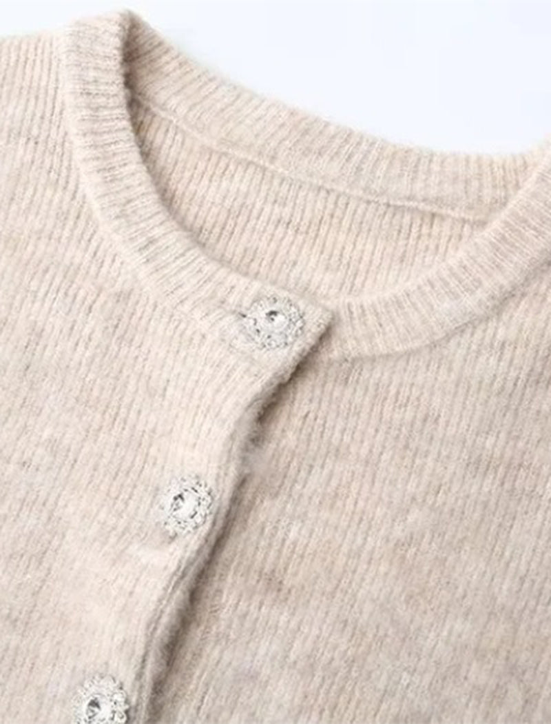 Round Neck Short Sleeve Knit Top