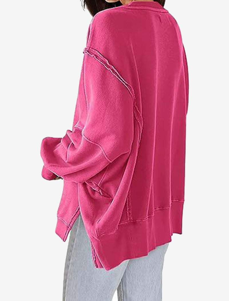 Oversized Long-Sleeve Pullover