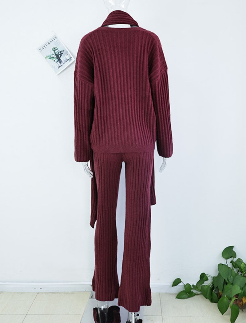 Cozy Ribbed Knit Lounge Set