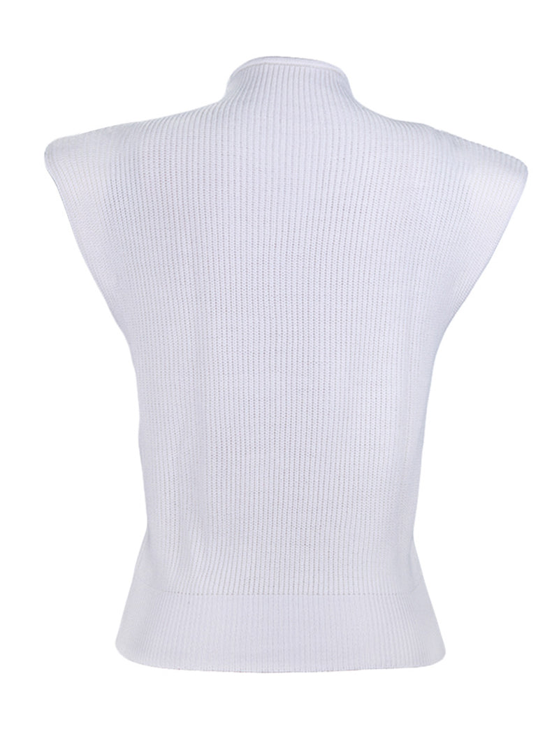 Solid Mock Neck Sweater