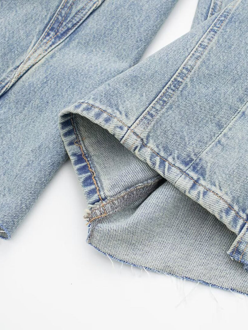 Wide-Leg Mid-Rise Jeans