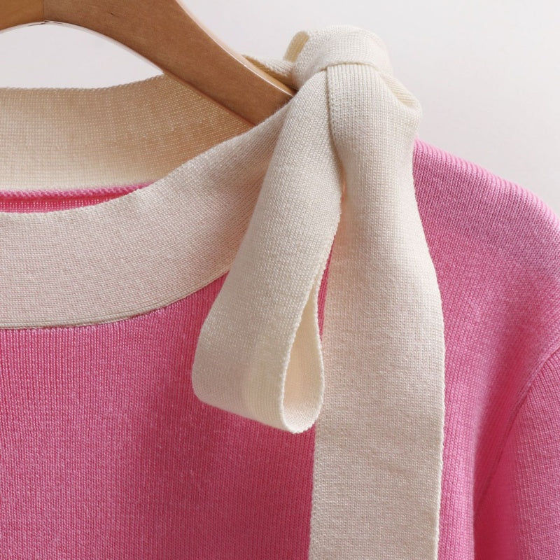 Loose Knit Sweater and Wide-Leg Pants