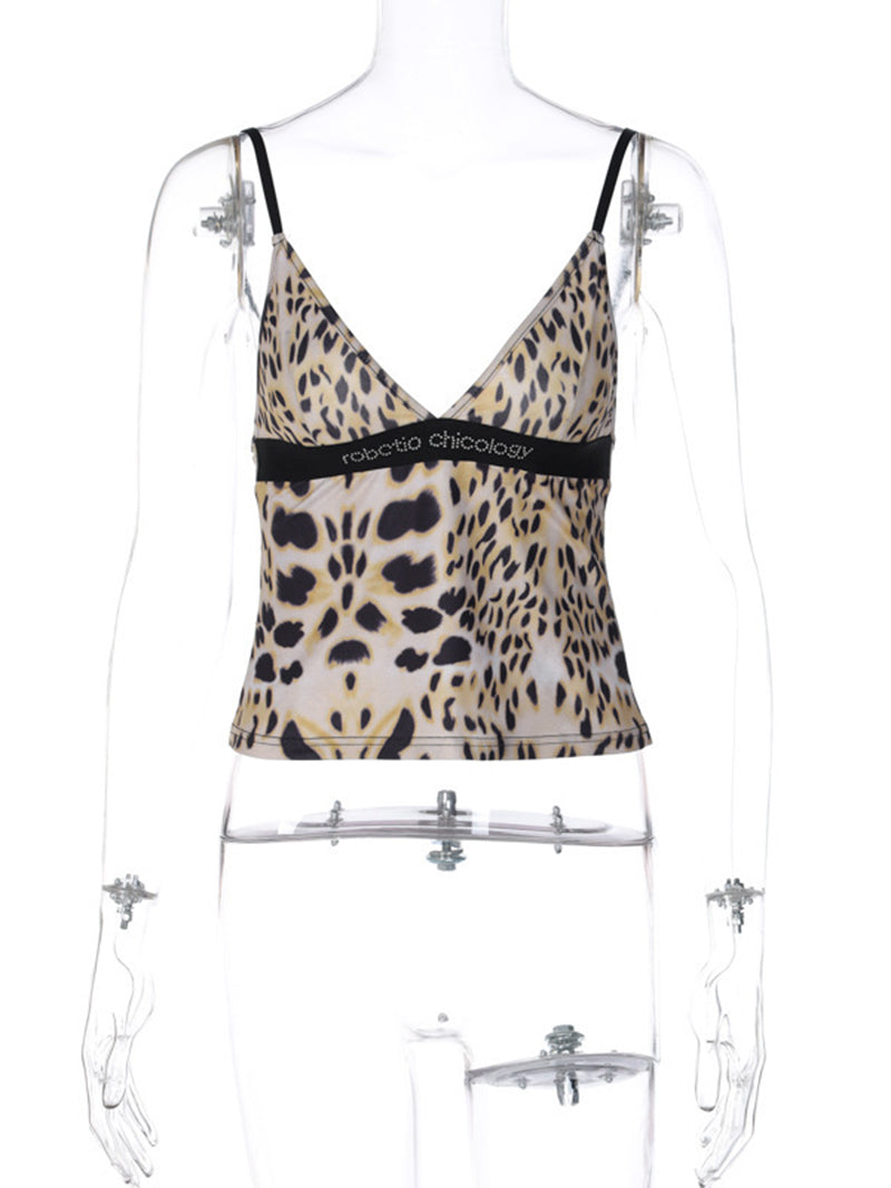 Leopard Print Crop Cami