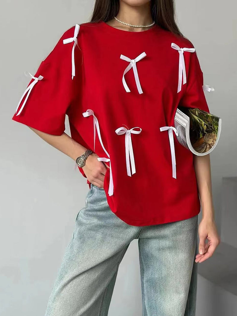 Rosette Embellished Tee