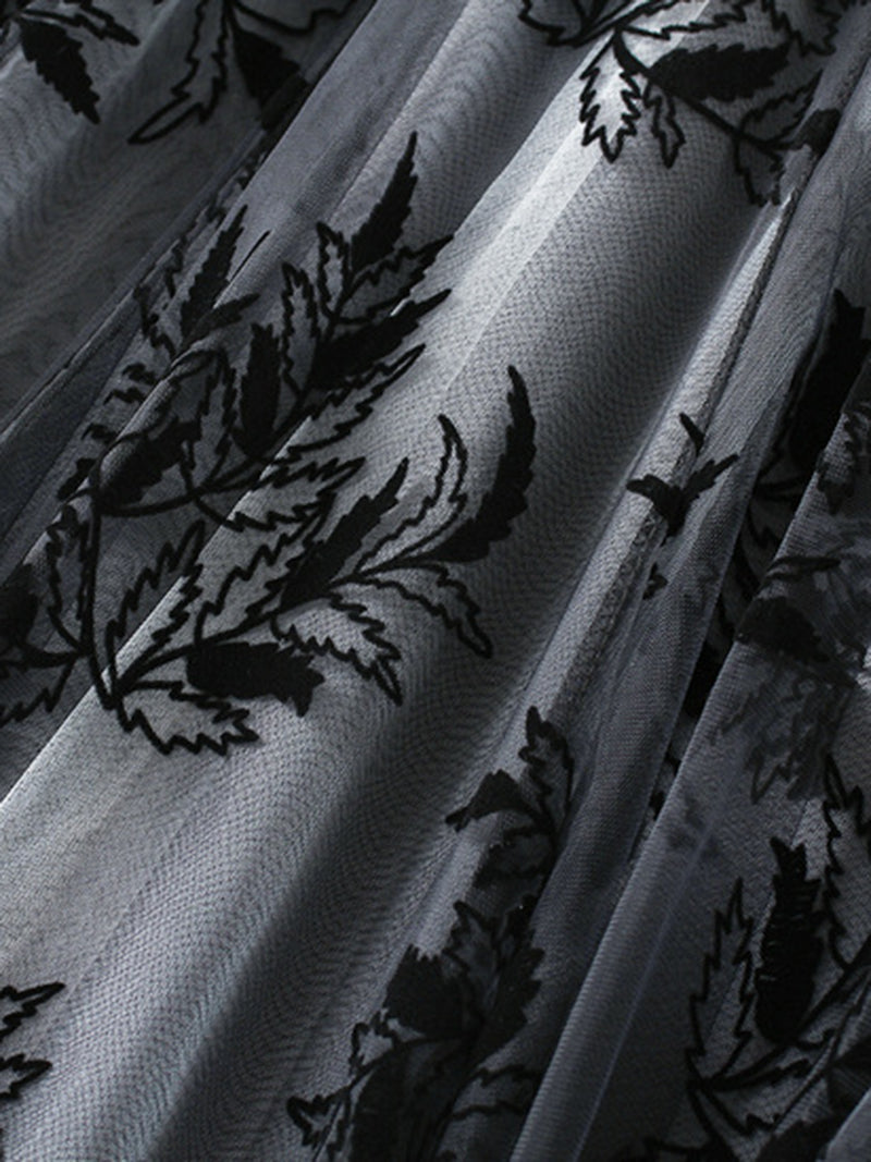 Floral Print Pleated Skirt