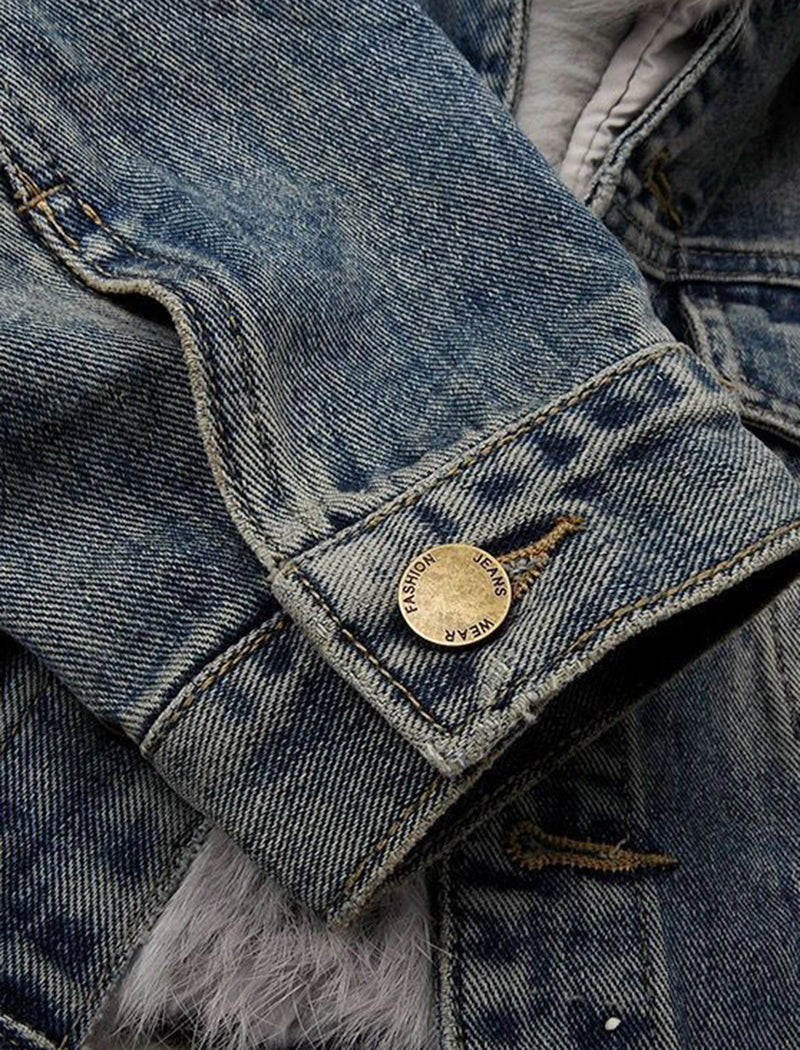 Faux Fur Collar Coat