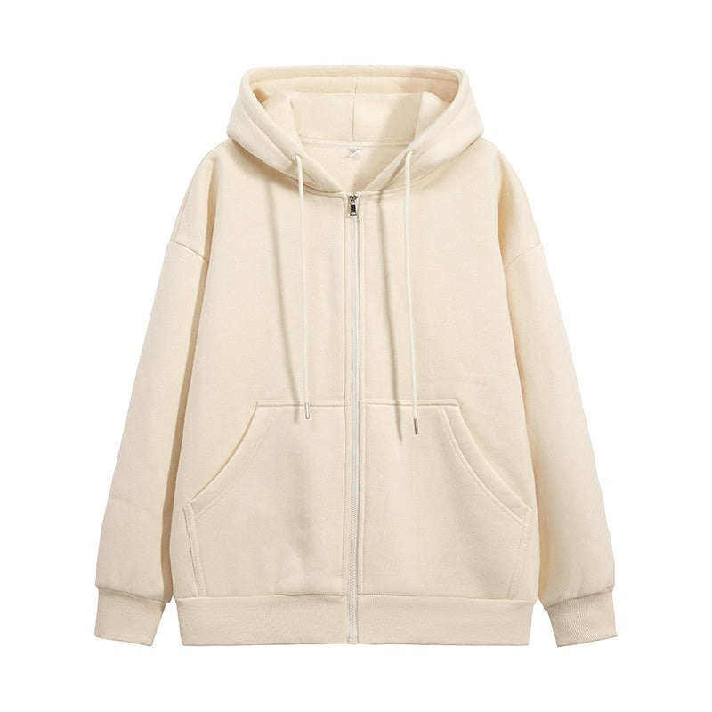 Classic Zippered Hoodie with Pockets
