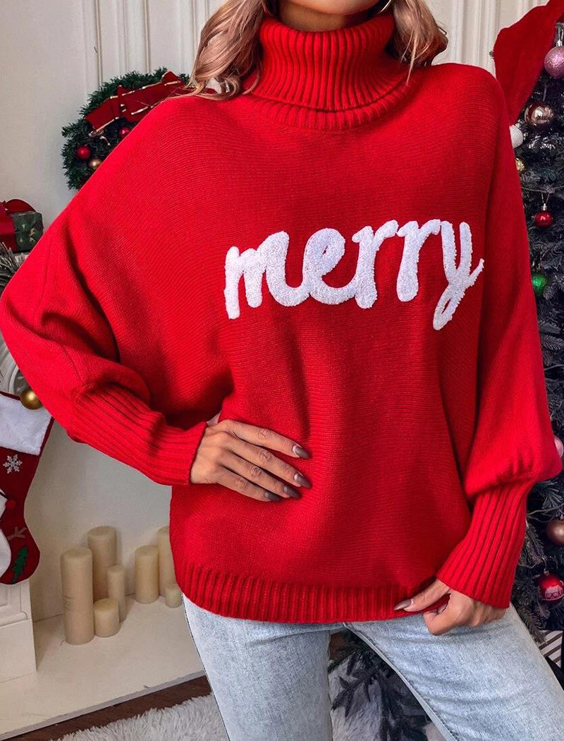 Oversized "Merry" Turtleneck Sweater