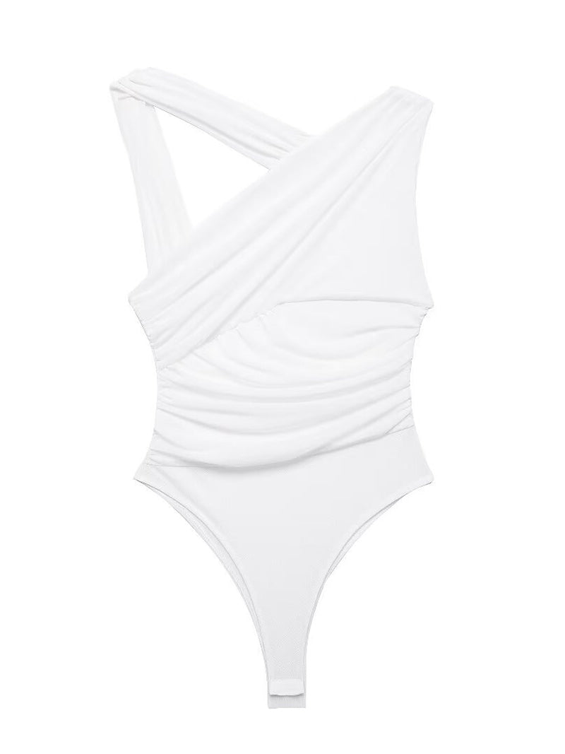 Cross-Front Bodysuit