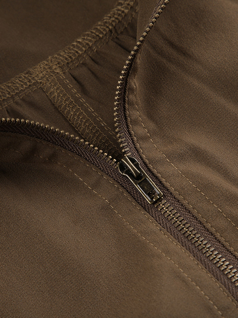 Cropped Zip-Up Jacket