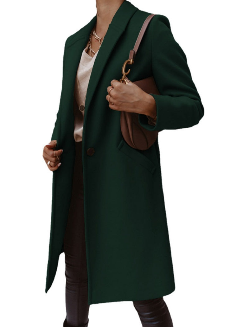 Tailored Longline Button-Up Coat