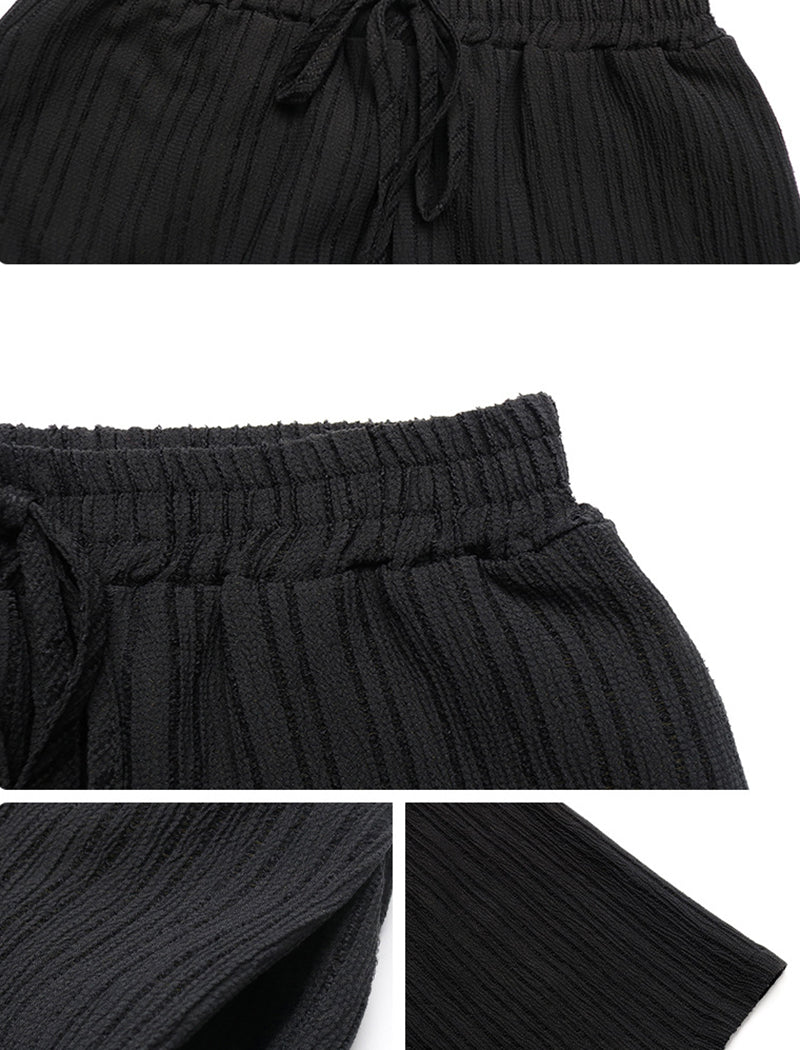 Wide-Leg Pants with Drawstring Waist