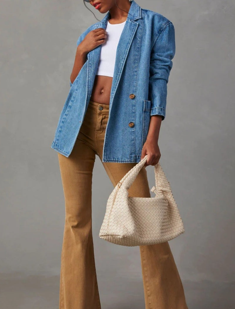 Casual Denim Blazer