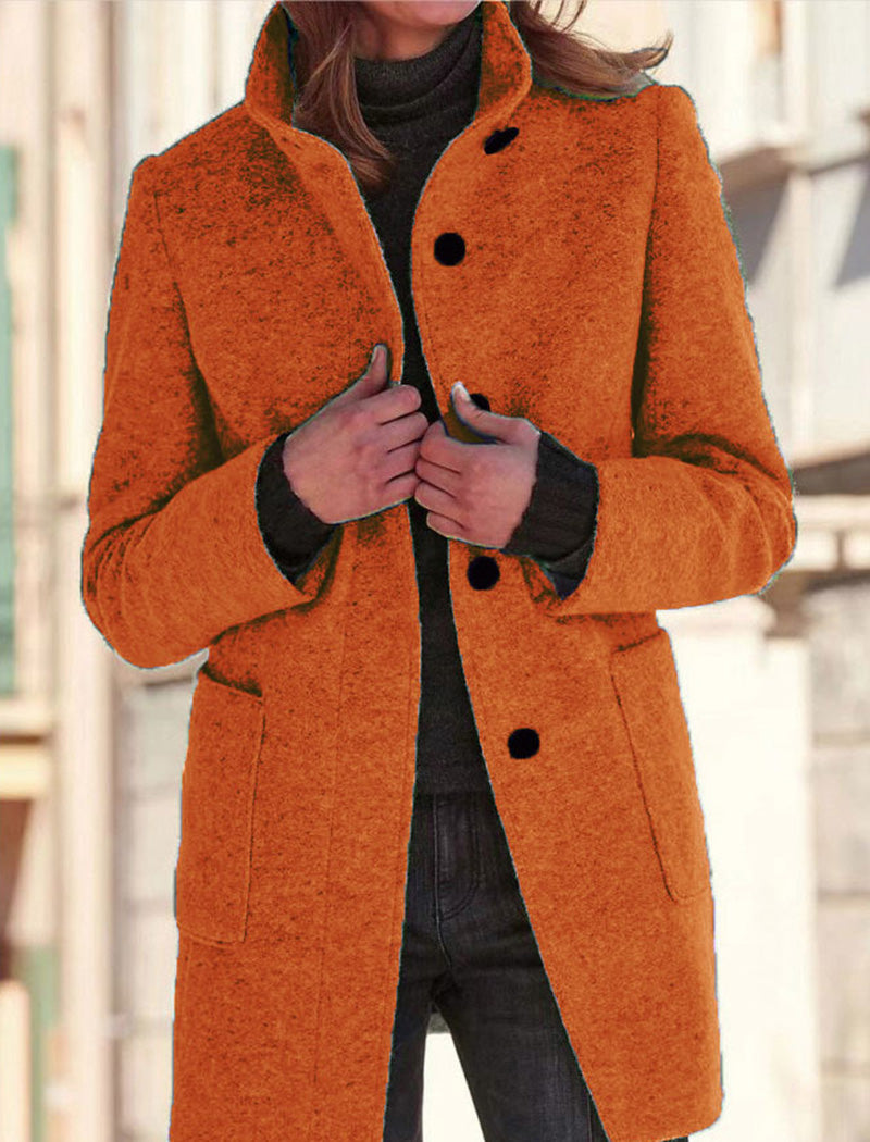 Tailored Button-Up Coat