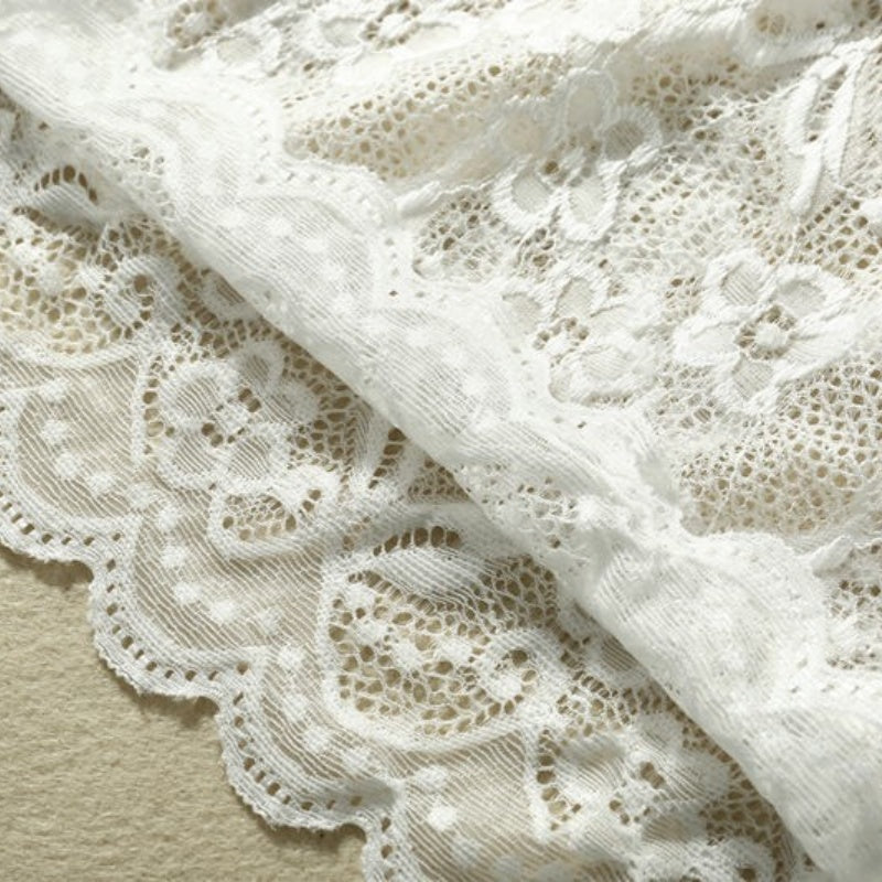 Scalloped Lace Mini Skirt