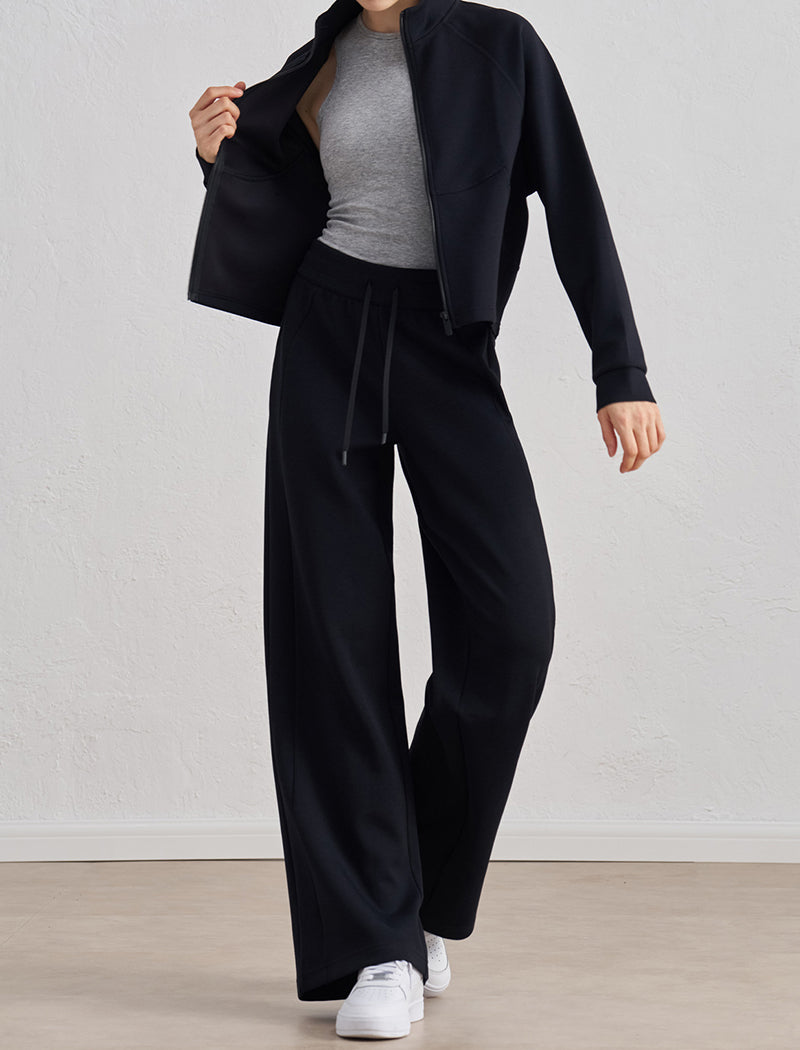 High-Waisted Wide-Leg Lounge Pants