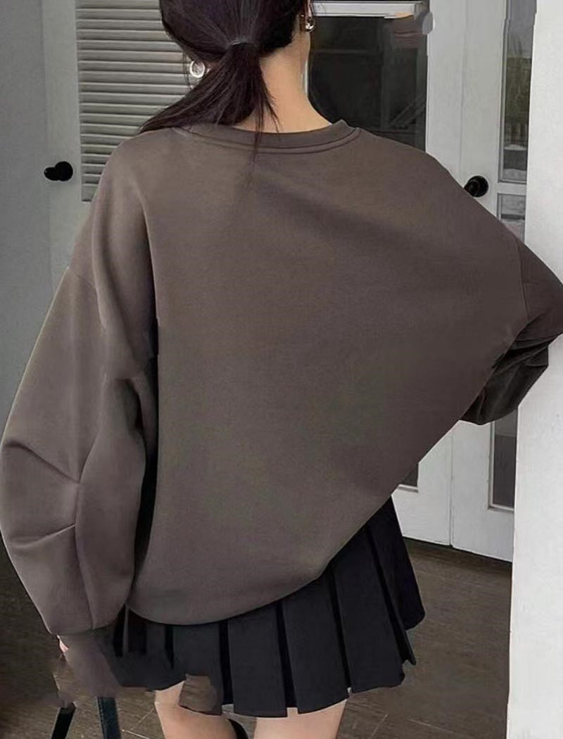 Heart Cutout Oversized Top