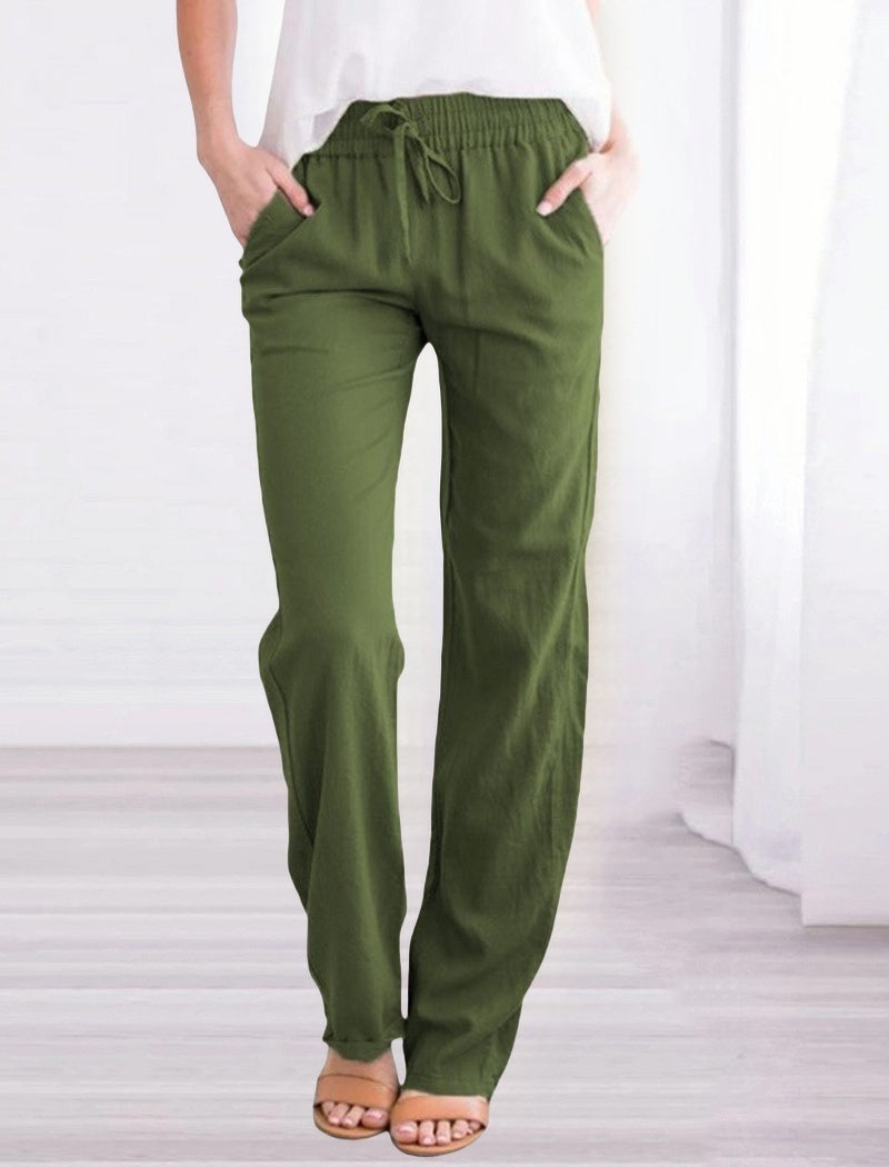Relaxed Fit Drawstring Pants