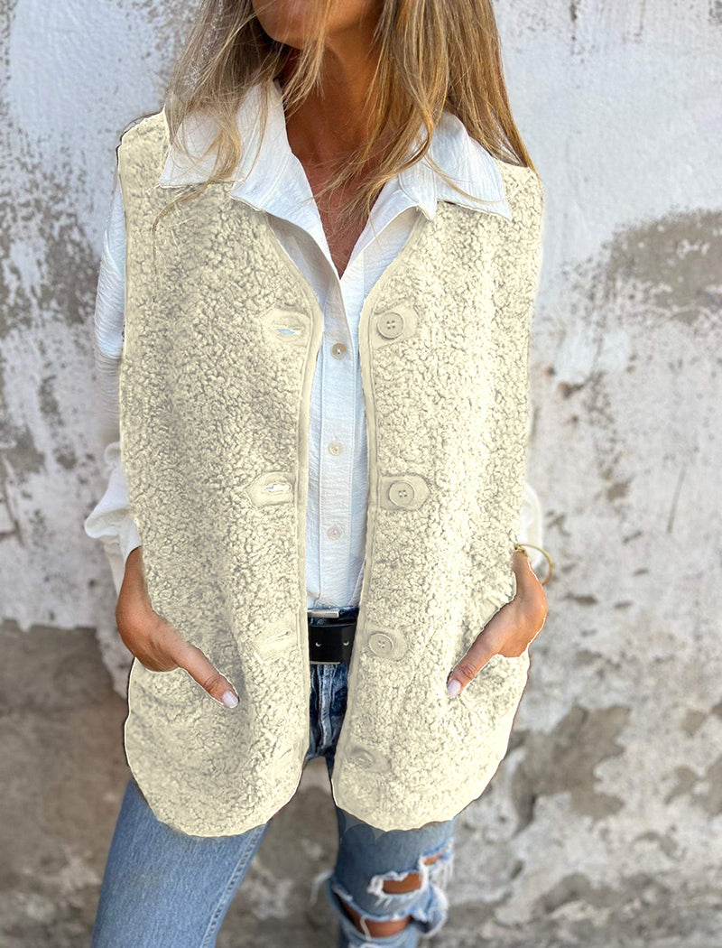 Buttoned Vest Jacket