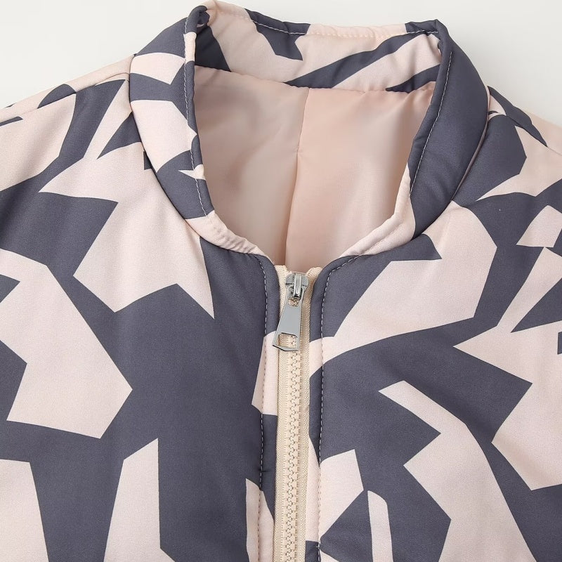 Graphic Printed Bomber Jacket