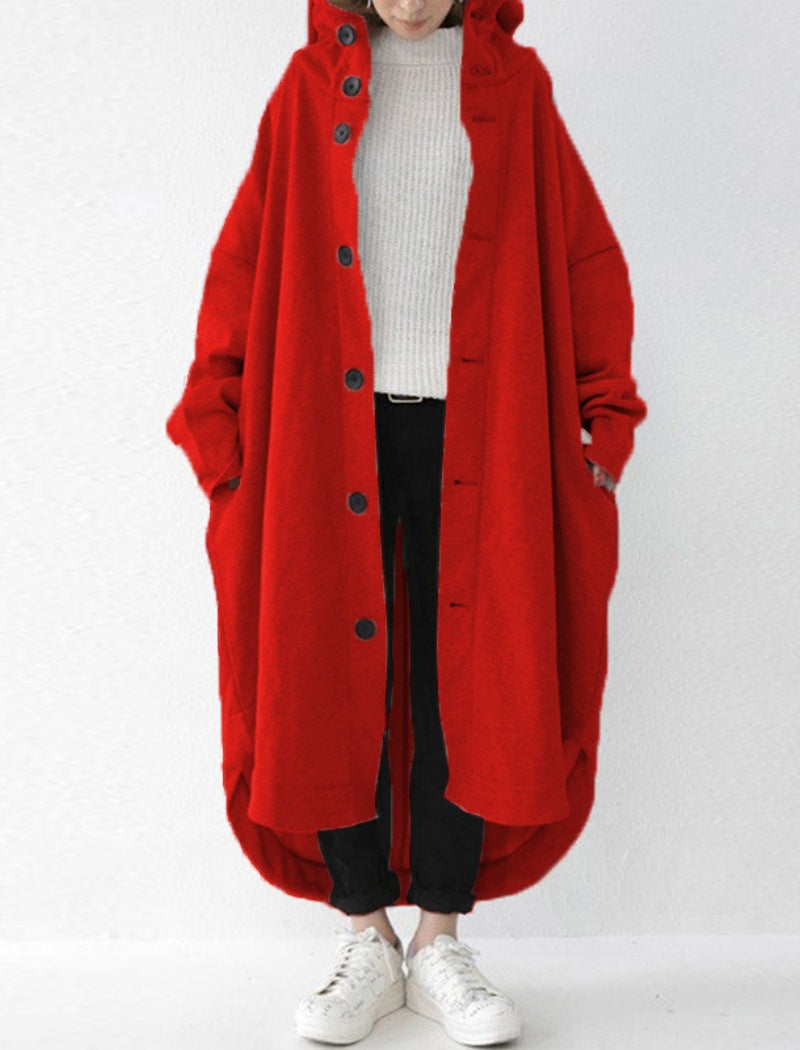 Hooded Mid-Length Coat