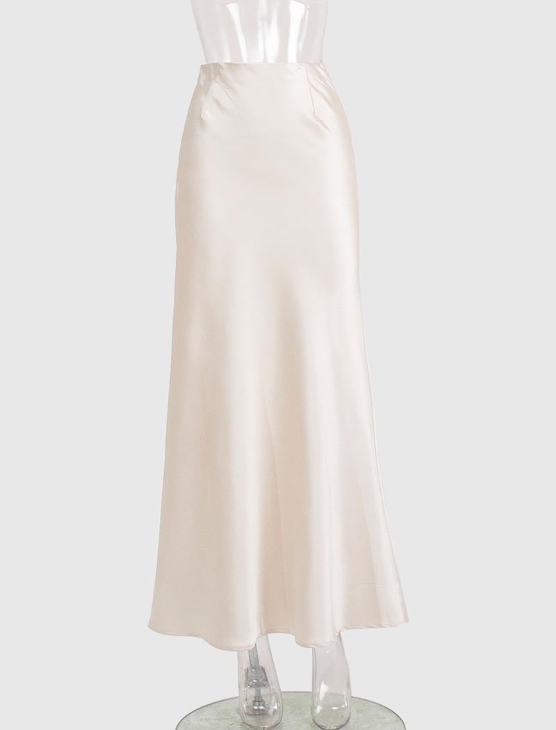 Satin Mermaid Maxi Skirt