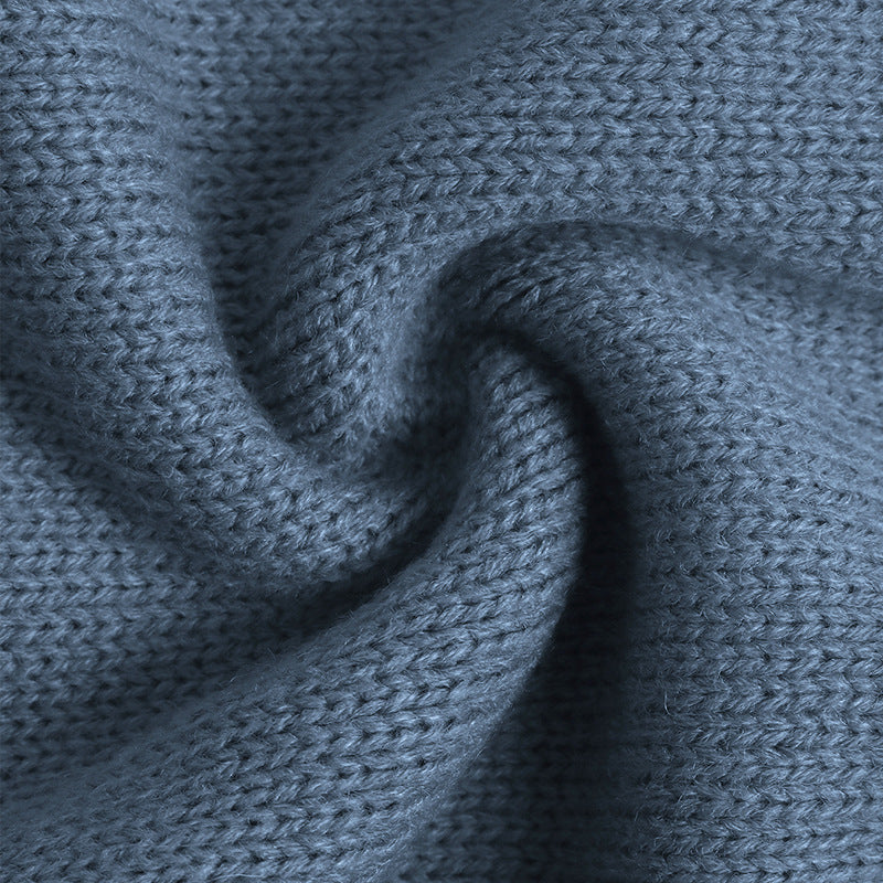 Nordic Pattern Crew Neck Knit Sweater