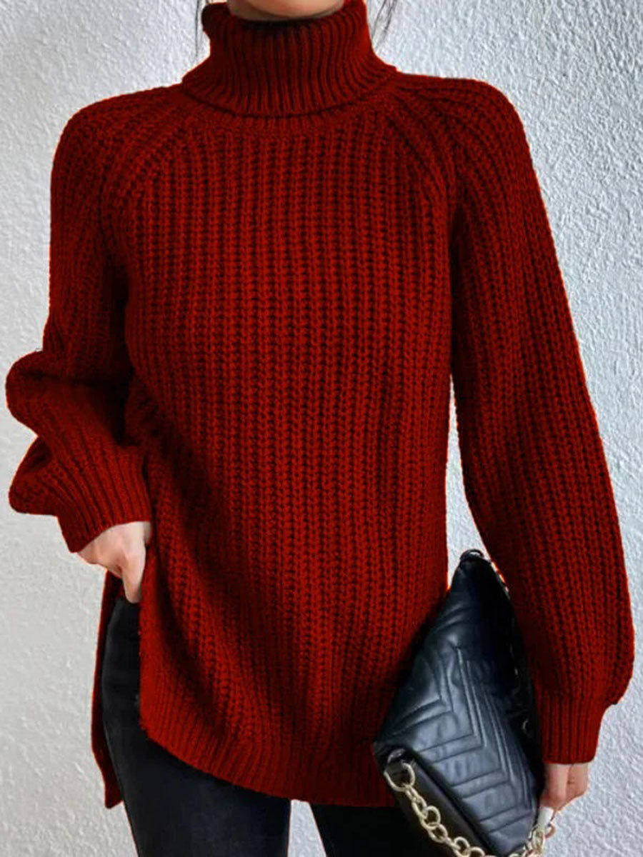 Chunky Knit Turtleneck Sweater