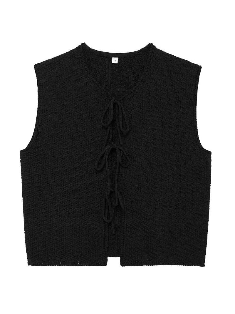 Knotted Sleeveless Vest