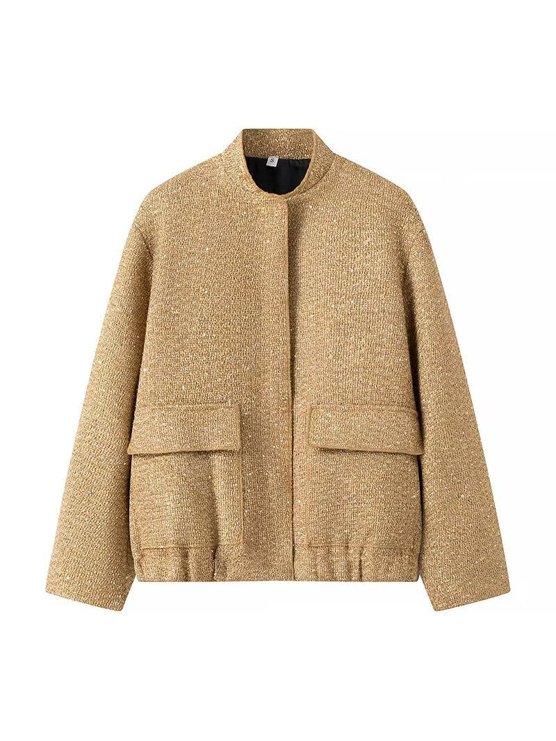 Shimmer Bomber Jacket