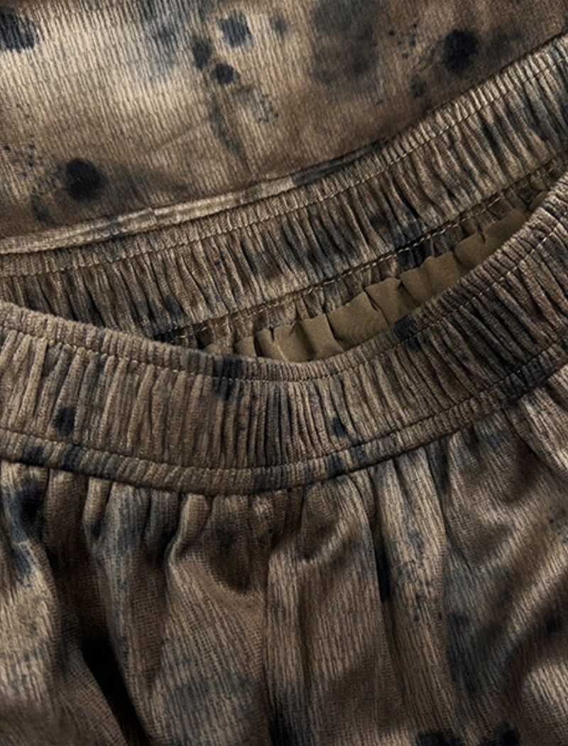 Vintage Print Midi Skirt