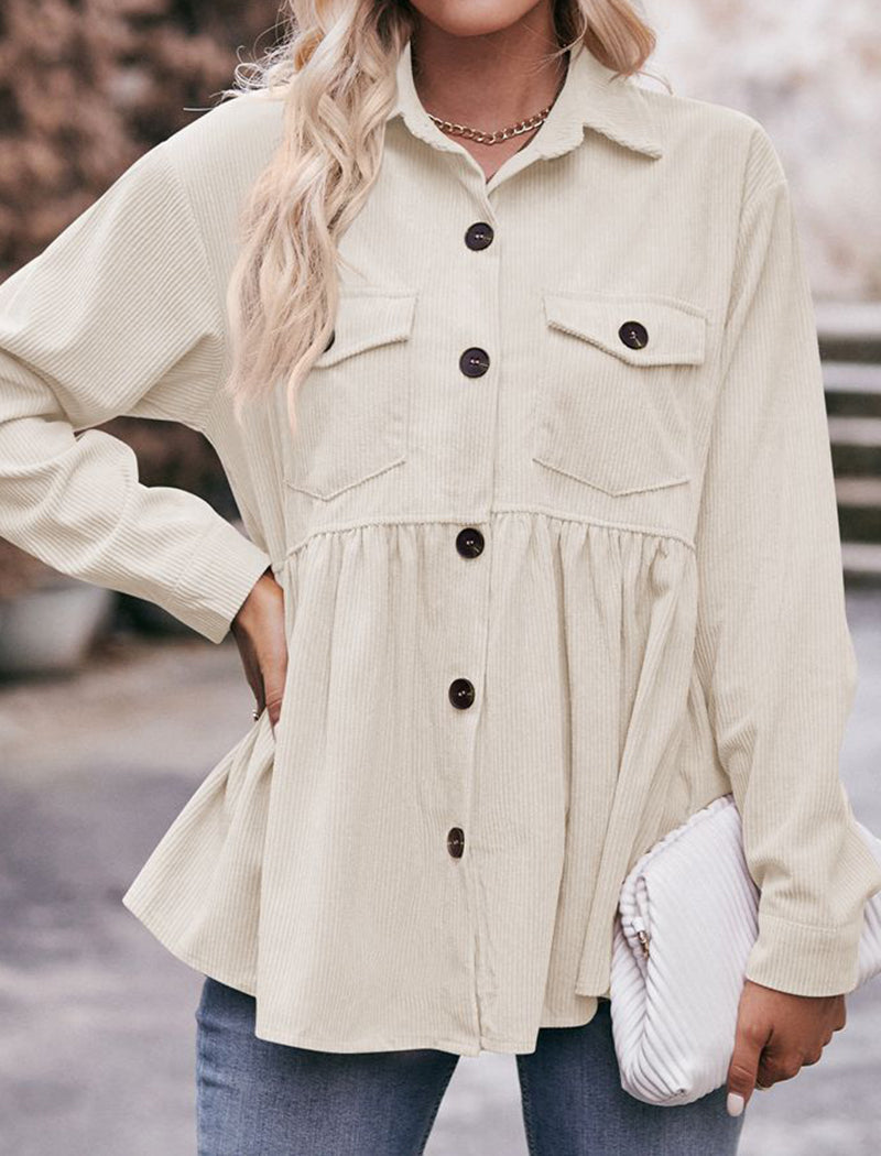 Button-Down Shirt with Flap Pockets