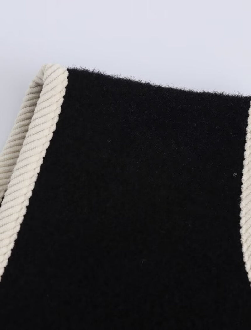 Fleece Button-Up Vest with Pockets